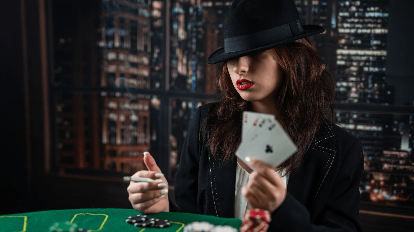 image of a person playing poker