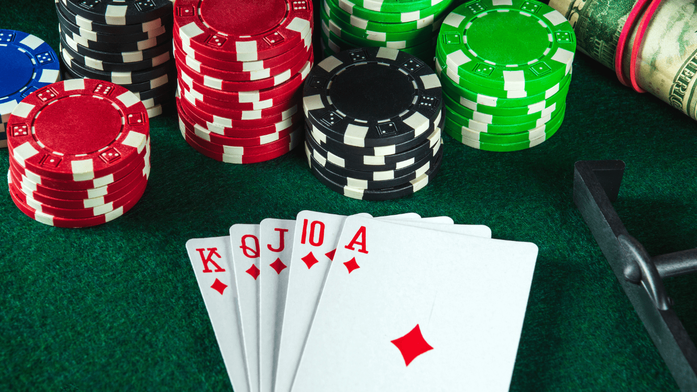 image of a playing cards and chips