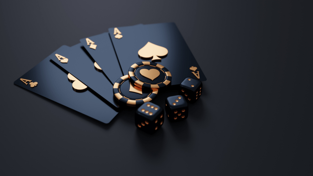 image of a playing cards and chips