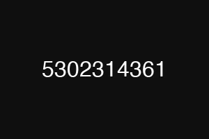 5302314361
